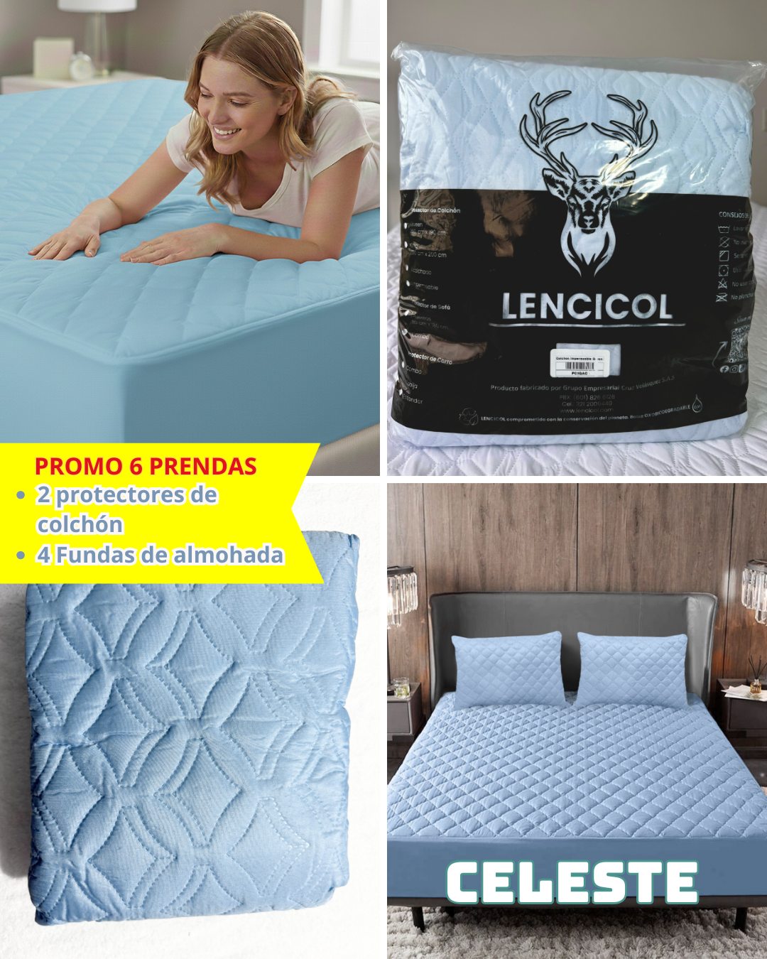 (6 X 1) PAGA 1 PROTECTOR DE COLCHON Y LLEVA 6 PRODUCTOS