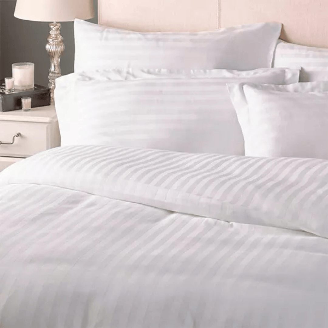 Duvet en algodón Sateen Stripe 300 Hilos