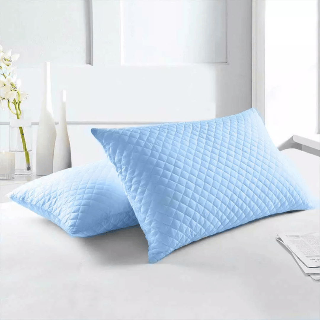 Set x2 Almohadas Siliconadas 45cmx65cm+Protector Almohada