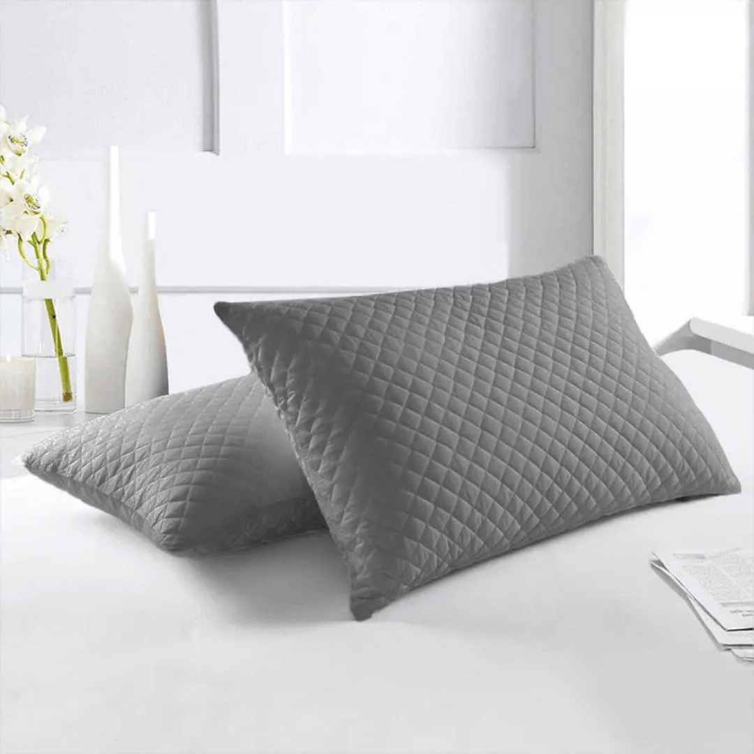 Set x2 Almohadas Siliconadas 45cmx65cm+Protector Almohada