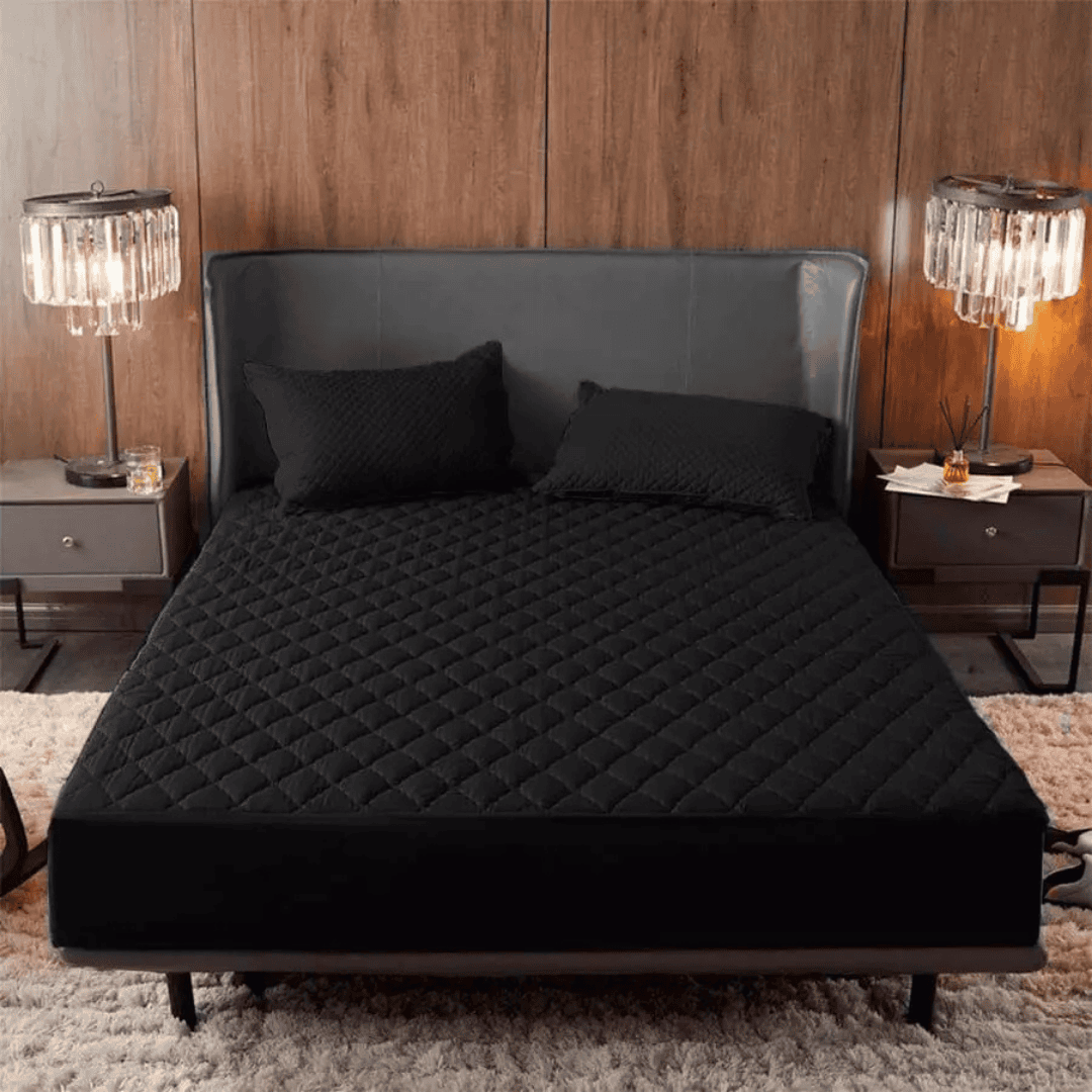 Protector de colchón acolchado + Protectores de almohada
