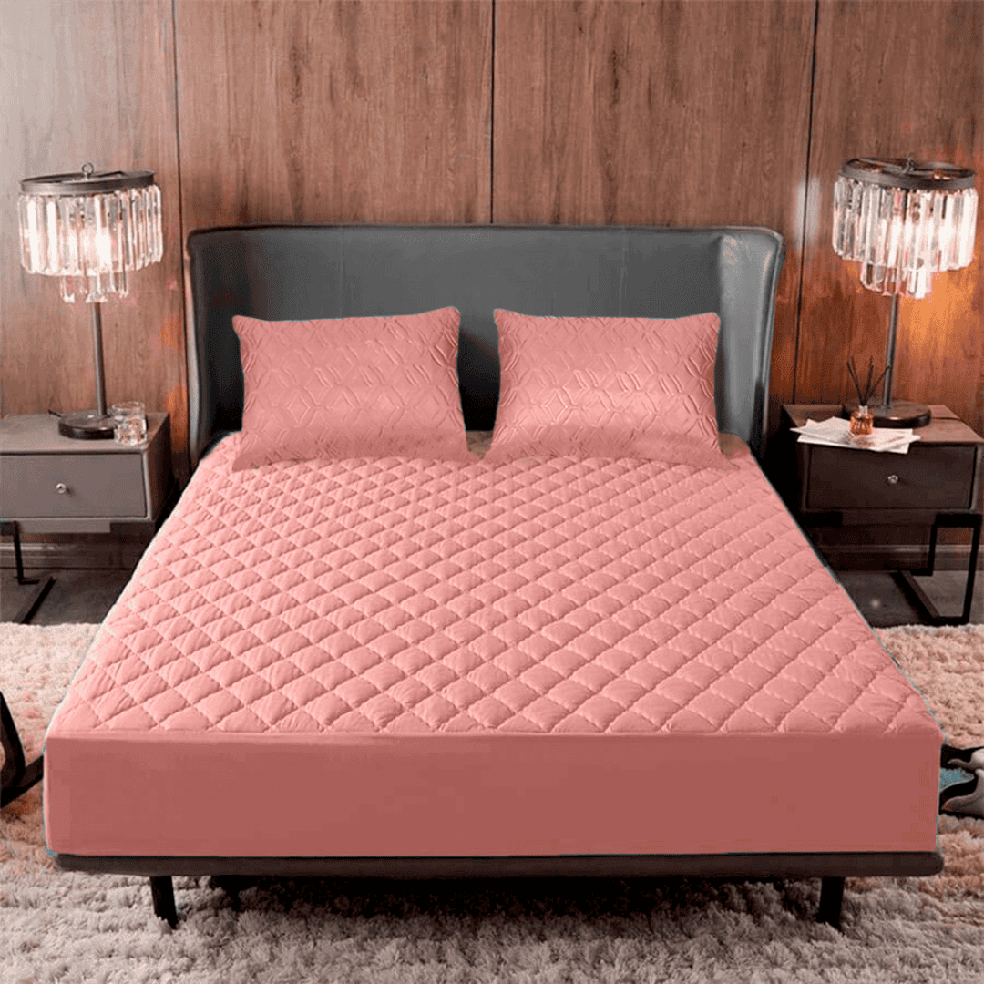 Protector de colchón acolchado + Protectores de almohada