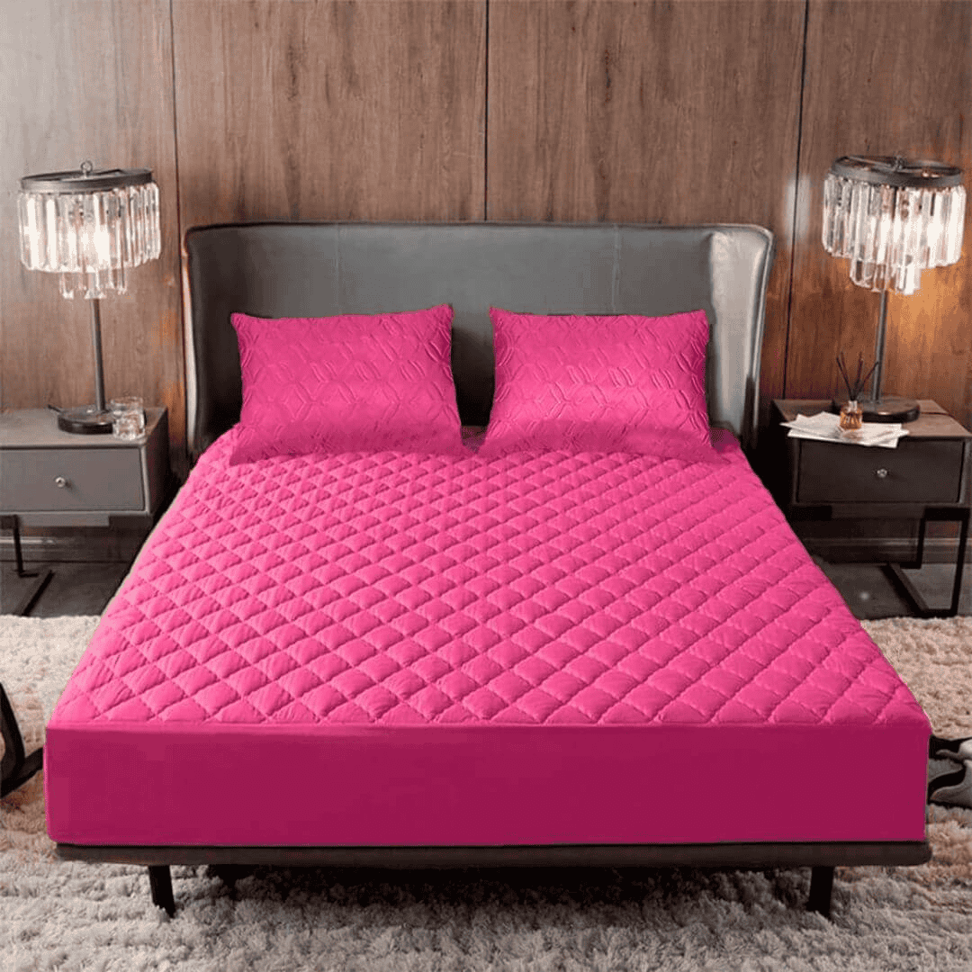 Protector de colchón acolchado + Protectores de almohada