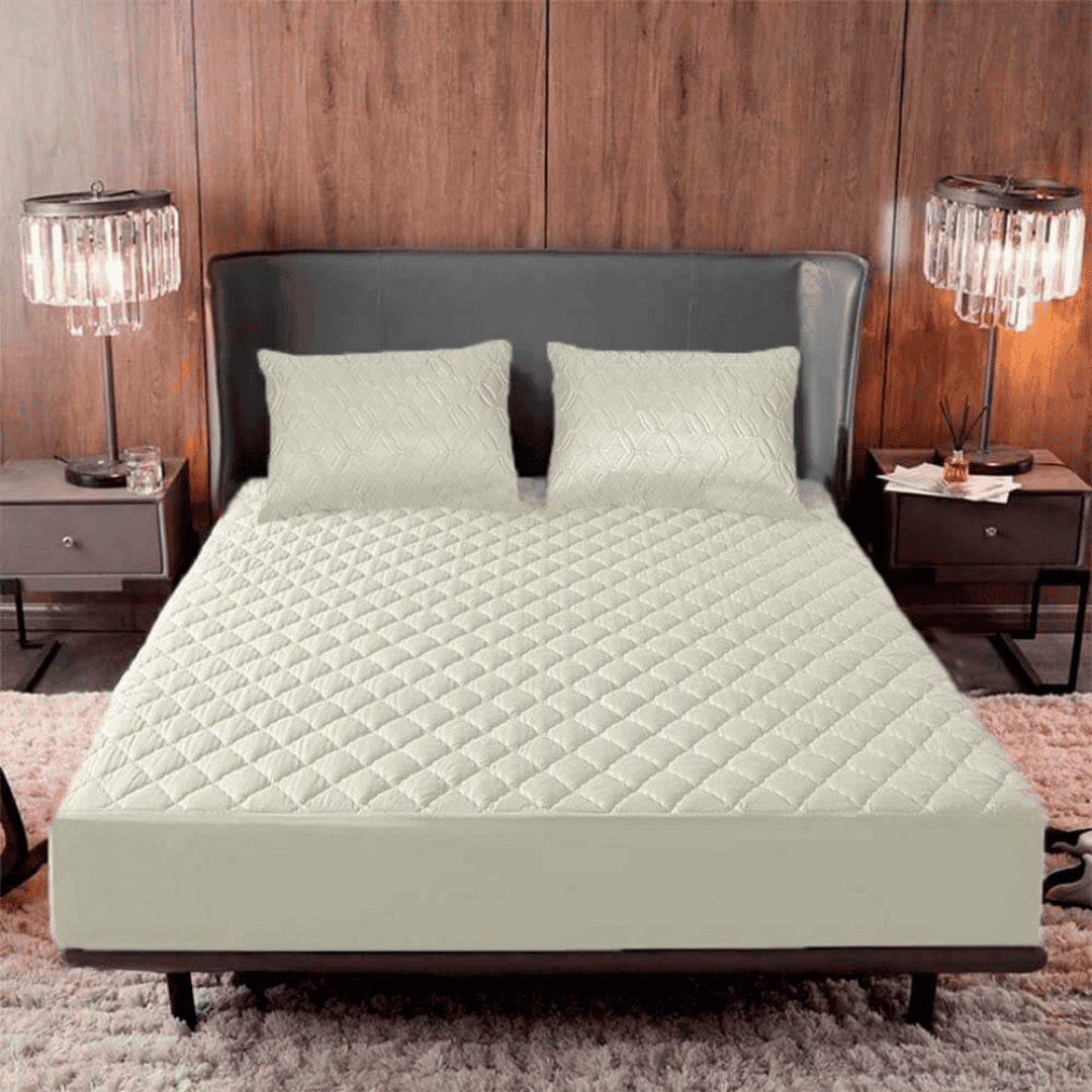 Protector de colchón acolchado + Protectores de almohada