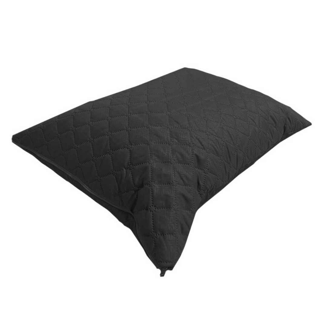 Protector de Almohada Acolchado Negro 45x65 cm