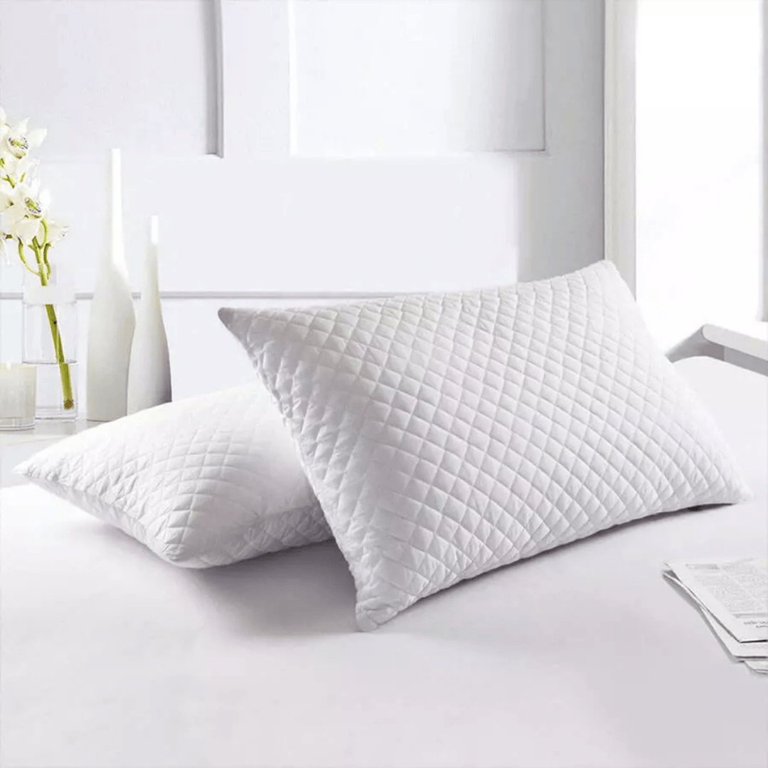 Set *2 Protectores de Almohadas Acolchada Blanco 50 cm*70 cm