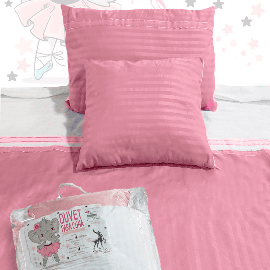 Duvet Rosado para Bebé 130 x 100 cm