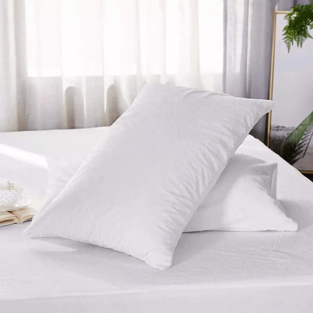 Set *2 Protectores de Almohadas Impermeable Terry