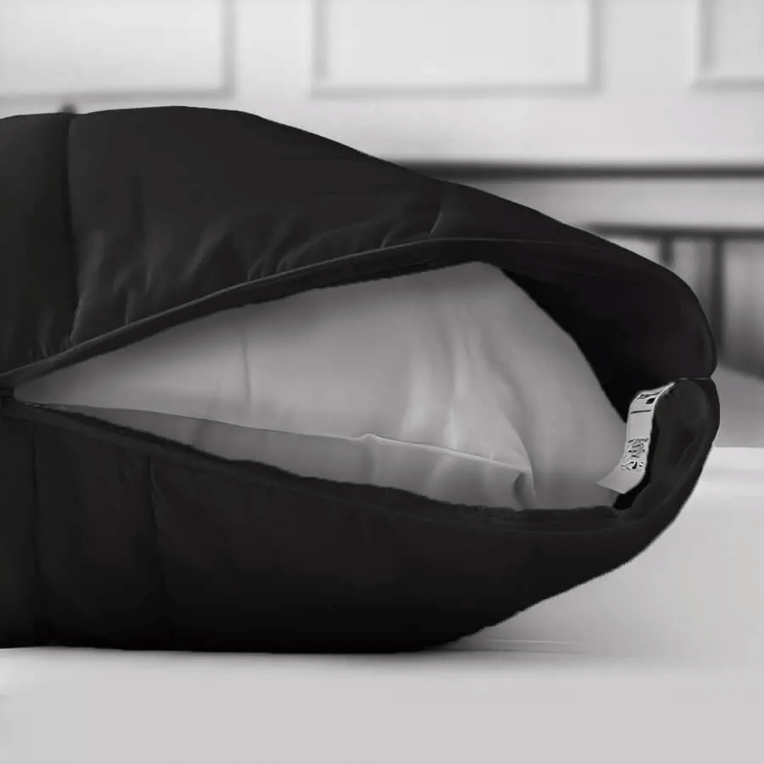 Set *2 Protectores de Almohadas Acolchada Negro 50 cm*70 cm