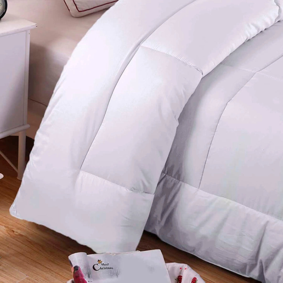 Edredon Premium Bicolor Blanco/Blanco