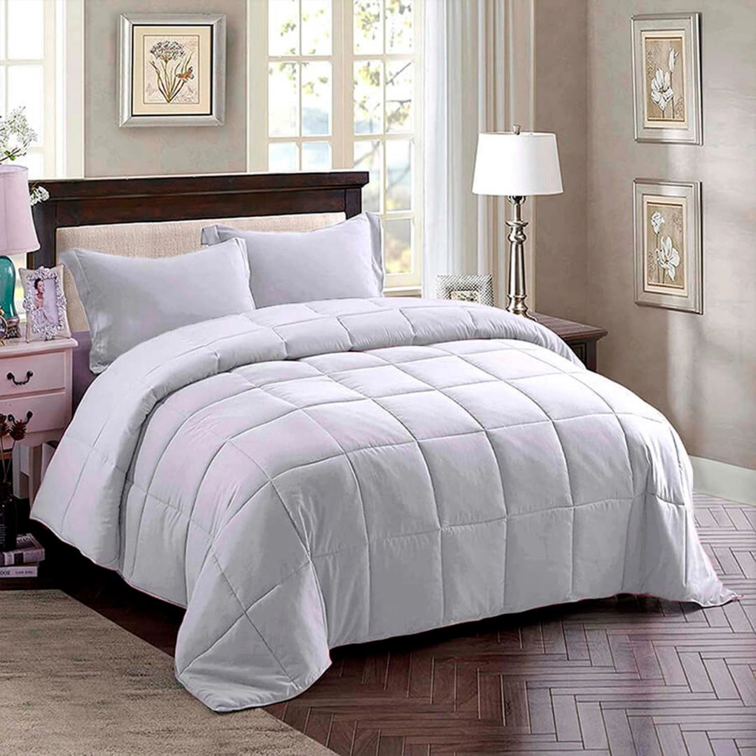 Edredon Premium Bicolor Blanco/Blanco