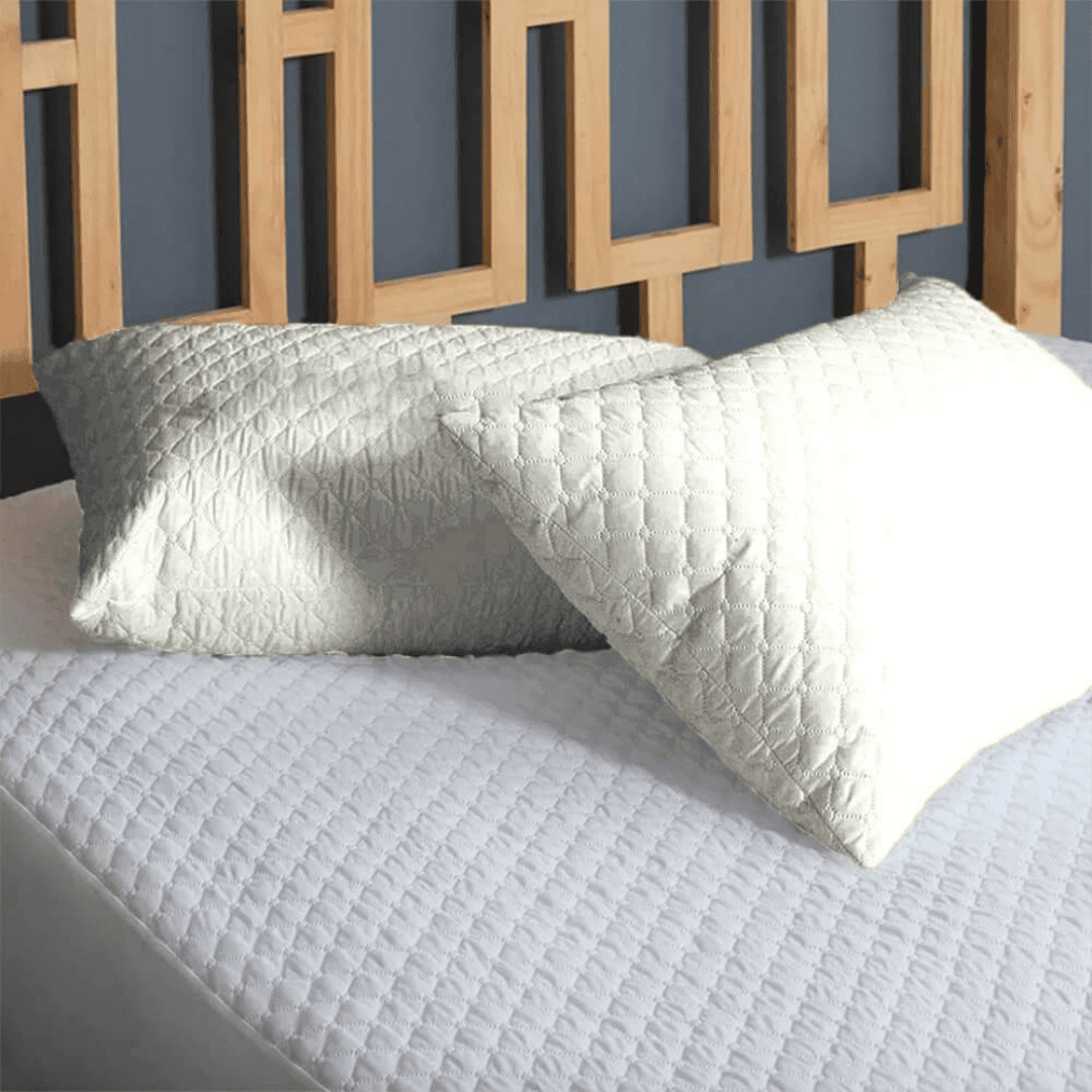 Set *2 Protectores de Almohadas Acolchados Beige 50 cm*70 cm