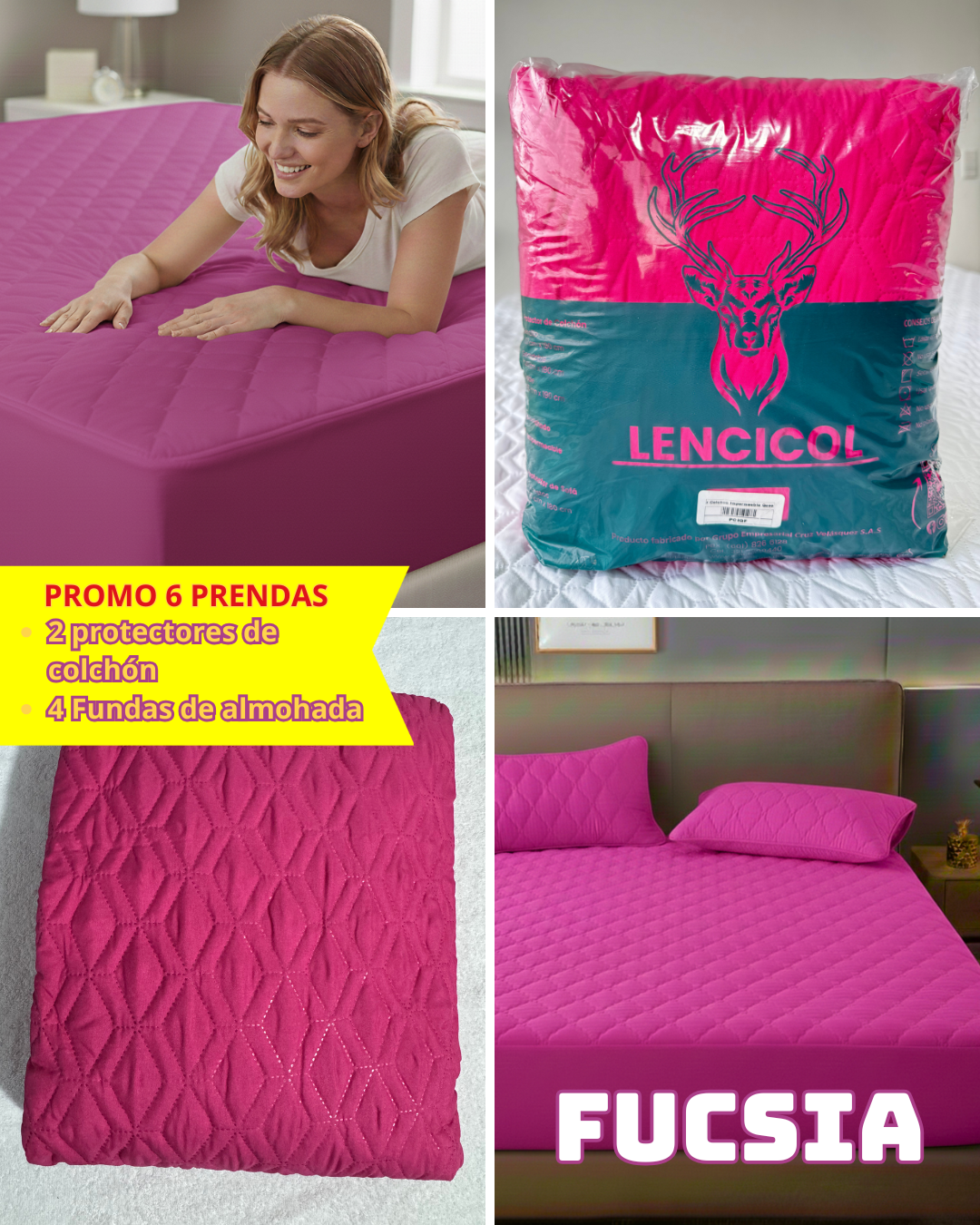 (6 X 1) PAGA 1 PROTECTOR DE COLCHON Y LLEVA 6 PRODUCTOS