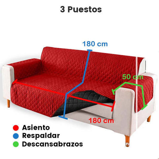 Protector de Sofá, 3 puestos, 180 cmt ancho*180 cmt alto