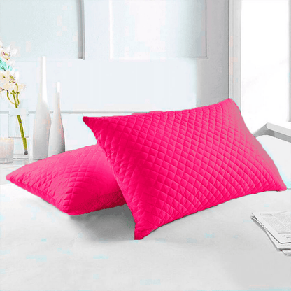 Set *2 Protectores de Almohadas Acolchados Fucsia 50 cm*70 cm