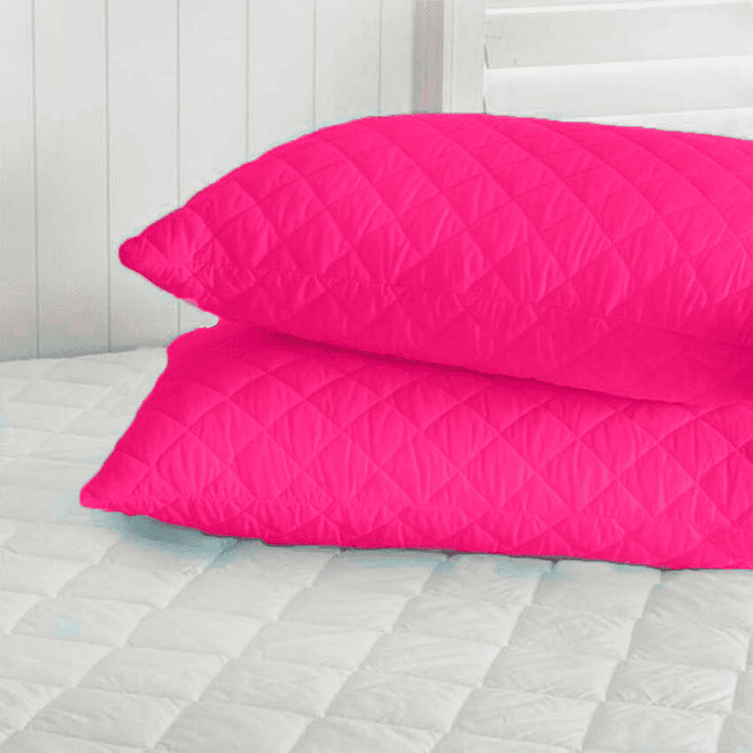 Set *2 Protectores de Almohadas Acolchados Fucsia 50 cm*70 cm