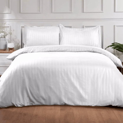 Duvet en algodón Sateen Stripe 300 Hilos