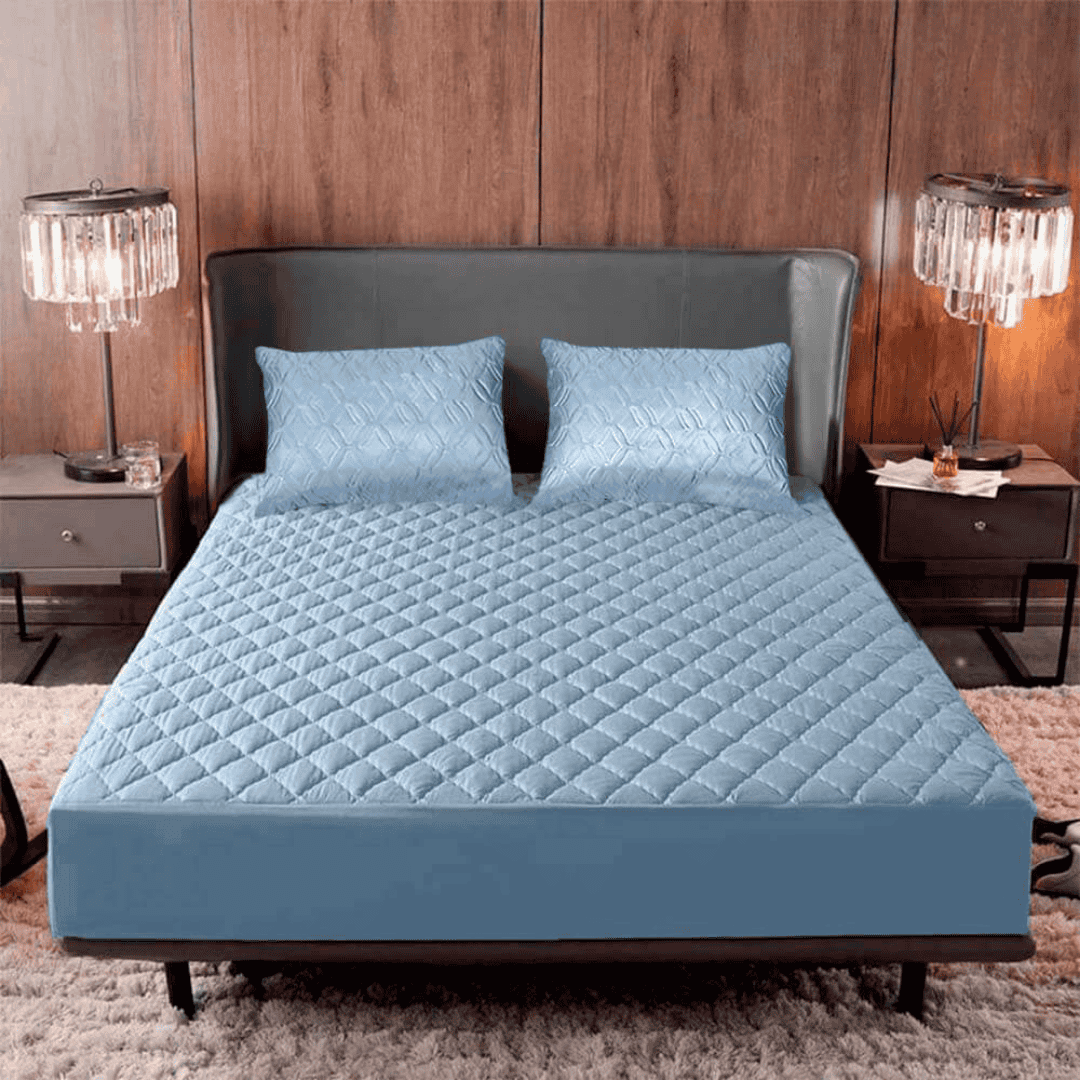 Protector de colchón acolchado + Protectores de almohada