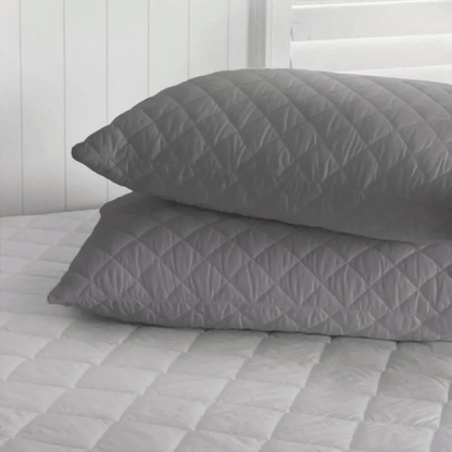 Set *2 Protectores de Almohadas Acolchada Gris 50 cm*70 cm