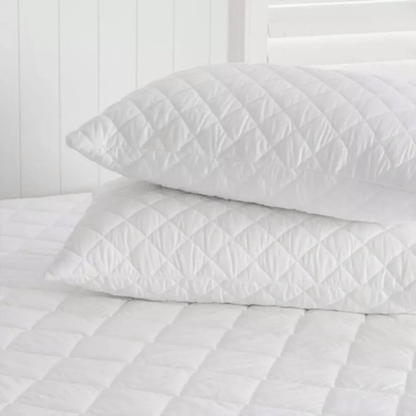 Set *2 Protectores de Almohadas Acolchada Blanco 50 cm*70 cm