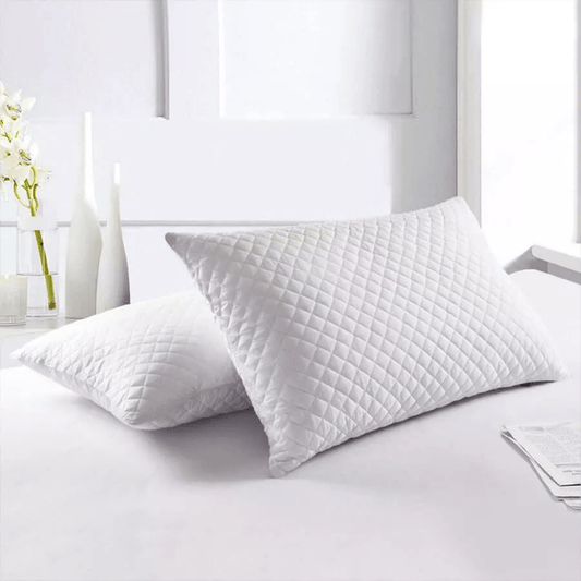 Set *2 Protectores de Almohadas Acolchada Blanco 50 cm*70 cm