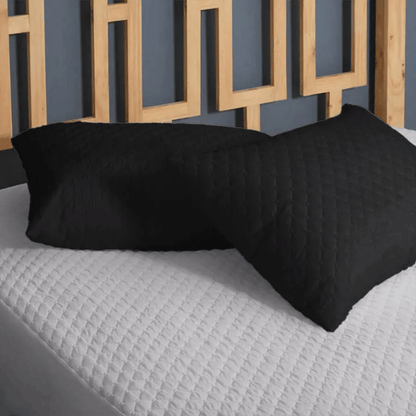Set *2 Protectores de Almohadas Acolchada Negro 50 cm*70 cm