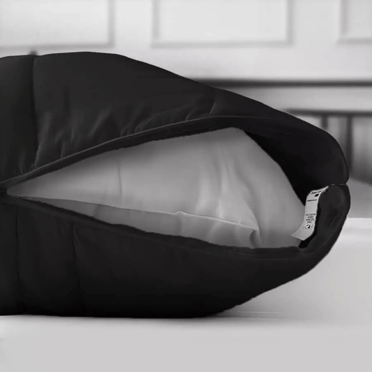Set *2 Protectores de Almohadas Acolchada Negro 50 cm*70 cm