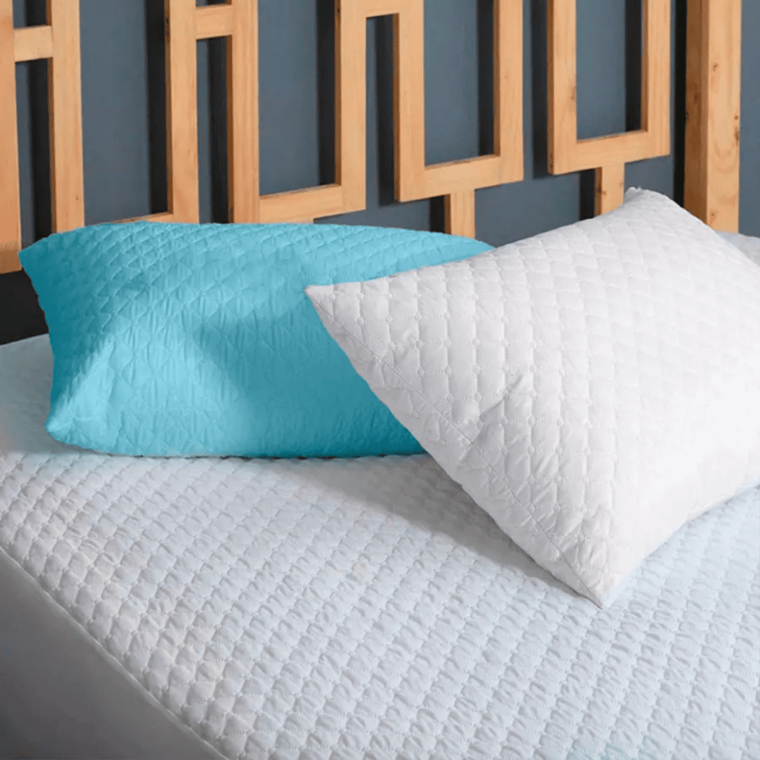 Set x2 Almohadas Siliconadas 50cm x 70cm+Protector Almohada