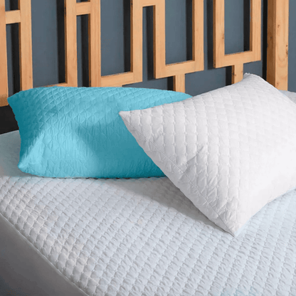 Set x2 Almohadas Siliconadas 50cm x 70cm+Protector Almohada