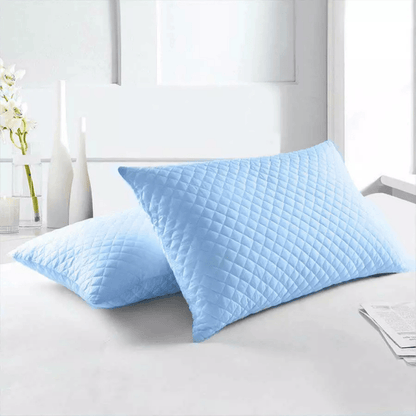 Set x2 Almohadas Siliconadas 50cm x 70cm+Protector Almohada