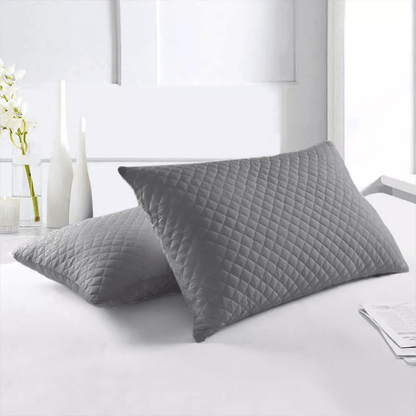 Set x2 Almohadas Siliconadas 50cm x 70cm+Protector Almohada