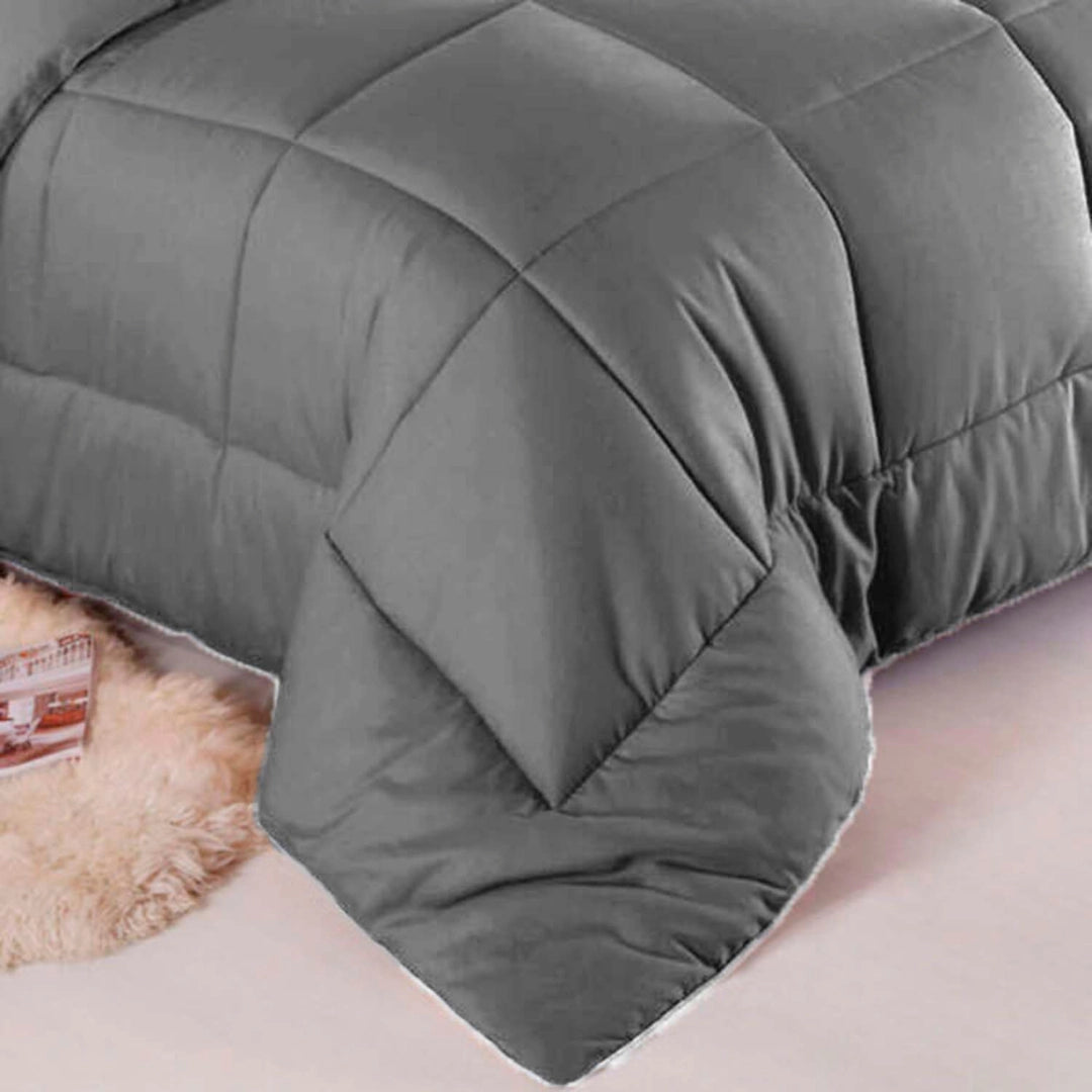 Edredon Premium Bicolor Gris/Gris